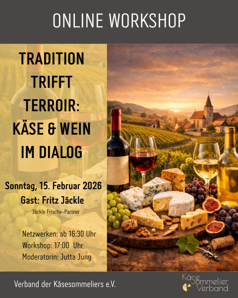 Online-Workshop: Käse & Wein im Dialog